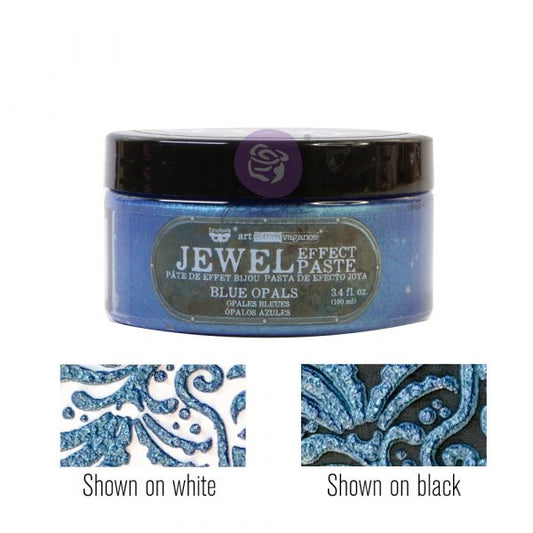 ART EXTRAVAGANCE – JEWEL TEXTURE PASTE – BLUE OPALS – 1 JAR, 100ML (3.4 FL OZ)