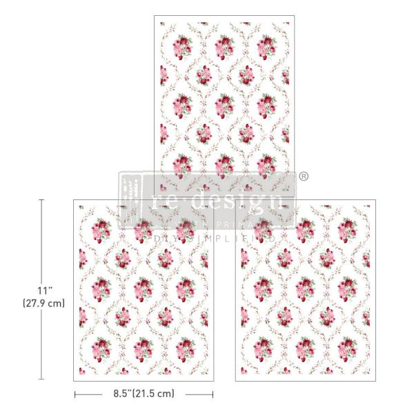 MIDDY TRANSFERS® – BLUSH BOUQUET – 3 SHEETS, 8.5″X11″