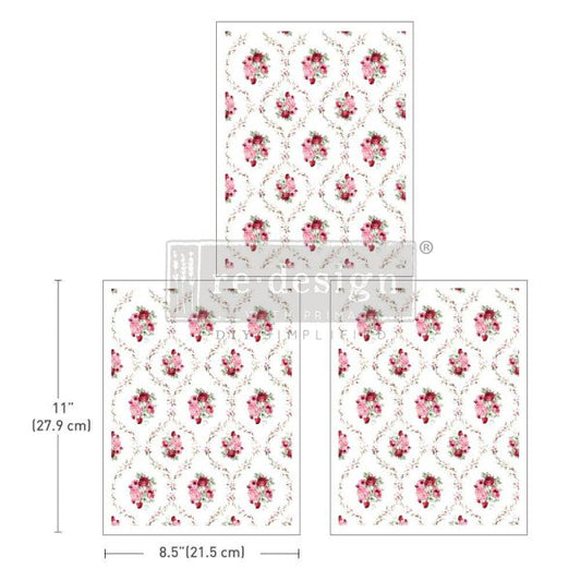 MIDDY TRANSFERS® – BLUSH BOUQUET – 3 SHEETS, 8.5″X11″