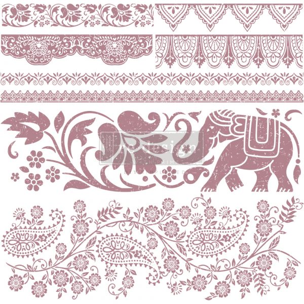 Clearly Aligned Decor Stamps - BOHEMIAN DREAMER – 12″X12″ (8 PCS)