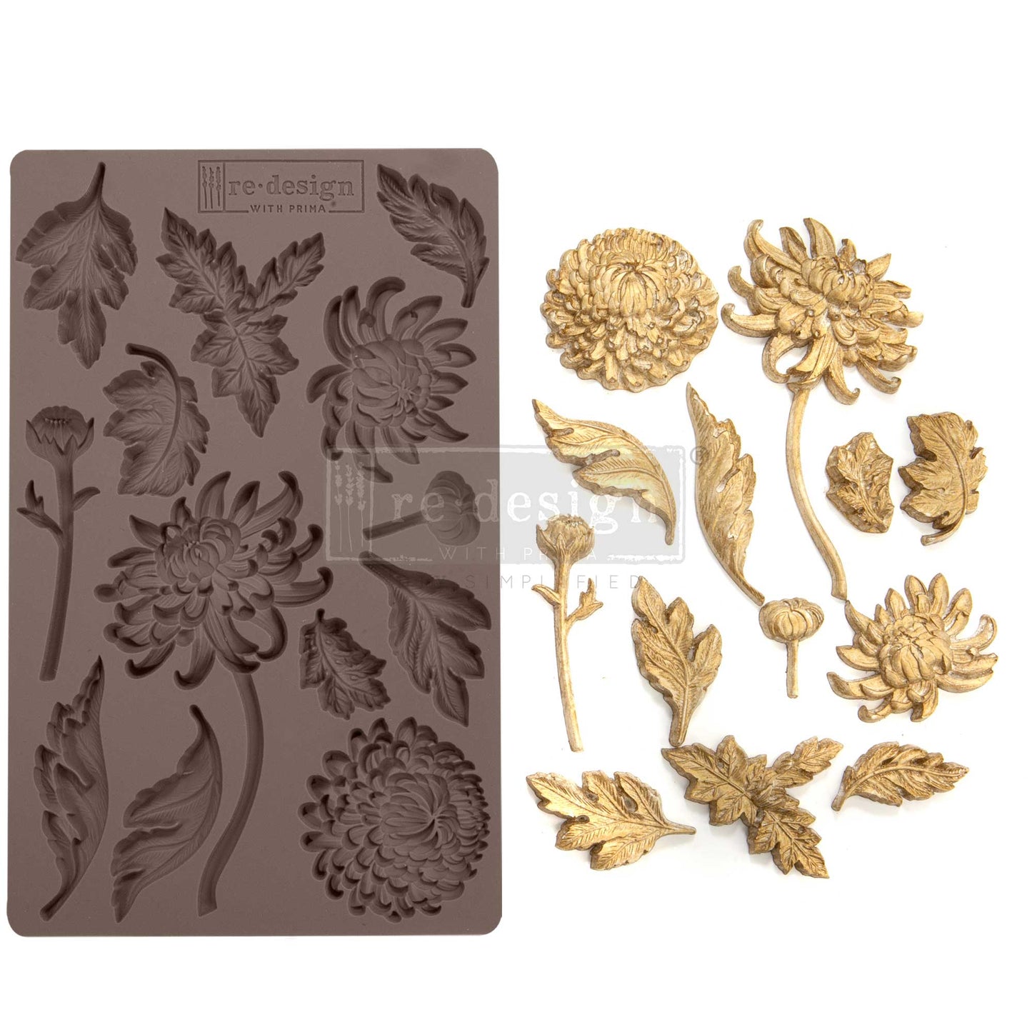 Redesign Décor Moulds – Botanist Floral 5″X 8″ 8 Mm Thickness Copyright #VA2328140