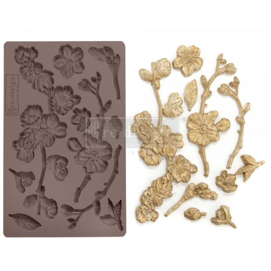 REDESIGN DÉCOR MOULDS®- CHERRY BLOSSOMS 5″X 8″ 8 MM THICKNESS