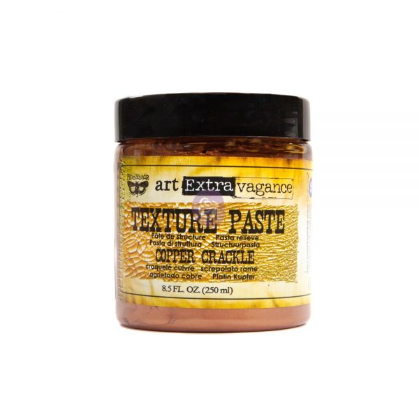 ART EXTRAVAGANCE- TEXTURE PASTE – COPPER CRACKLE 8.45OZ (250ML)