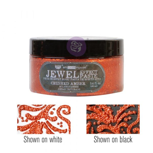 ART EXTRAVAGANCE – JEWEL TEXTURE PASTE – CRUSHED AMBER – 1 JAR, 100ML (3.4 FL OZ)