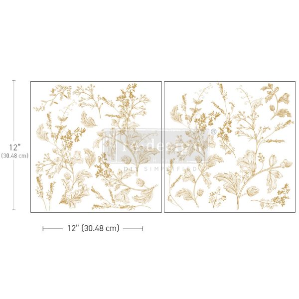 MAXI TRANSFERS® – DAINTY BLOOMS – 2 SHEETS, 12″X12″
