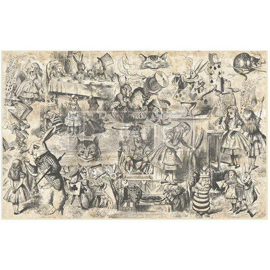 Decoupage Decor Tissue Paper – Dreaming in Wonderland – 1 sheet, 19.5″x30″