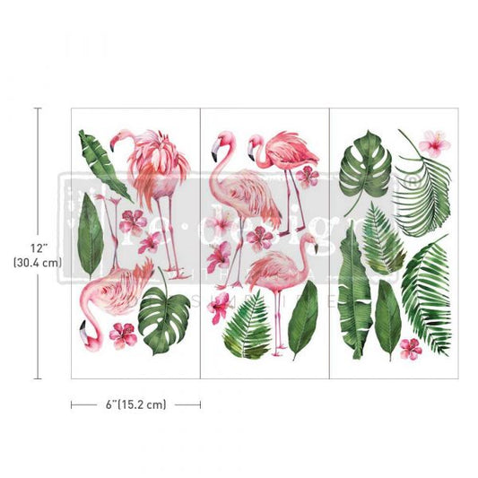 SMALL TRANSFERS – FLAMINGO PINK – 3 SHEETS, 6″X12″