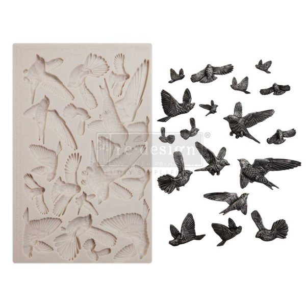 FINNABAIR MOULDS – FLOCKING BIRDS – 1 PC, 5″X8″X8MM