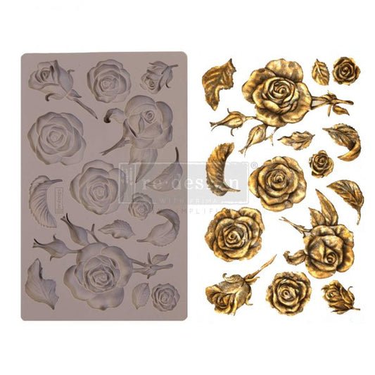 REDESIGN DECOR MOULDS® – FRAGRANT ROSES – 5″ X 8″, 8MM