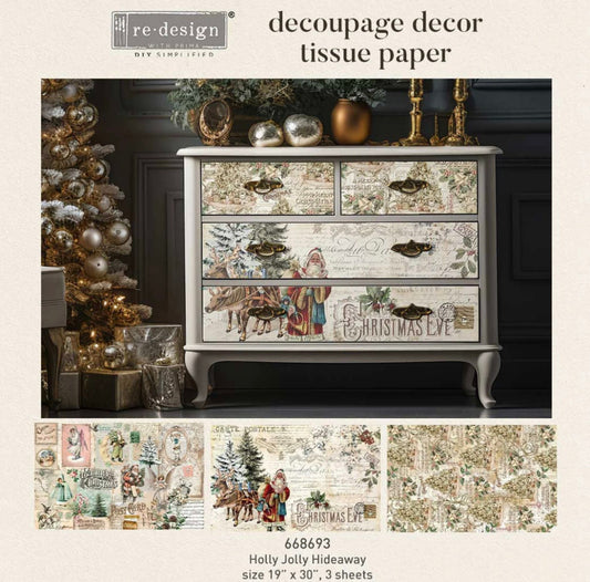 Holly Jolly Decoupage 3Pack