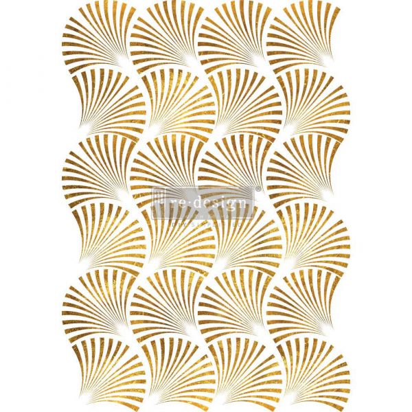 DECOR TRANSFERS® – GEO WAVE – TOTAL SHEET SIZE 24×35, CUT INTO 3 SHEETS