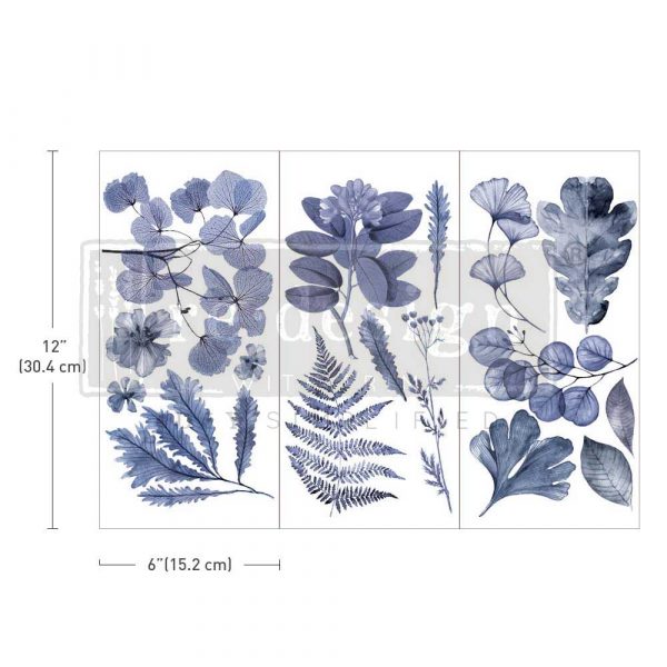 SMALL TRANSFERS – INDIGO – 3 SHEETS, 6″X12″