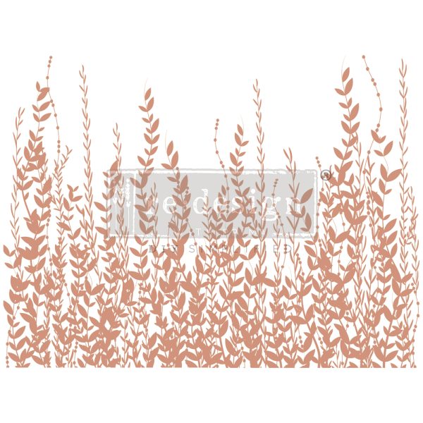 KACHA DECOR TRANSFERS® ROSE GOLD FOIL – IN THE FIELD – TOTAL SHEET SIZE 18″X24″, CUT INTO 2 SHEETS