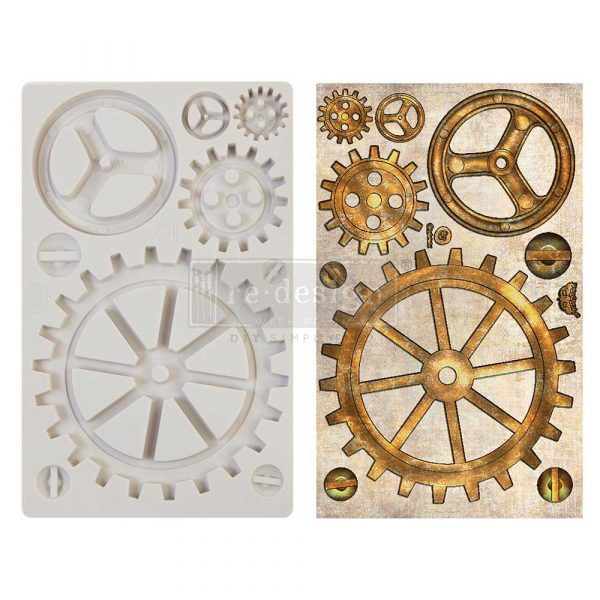 FINNABAIR – MOULDS – LARGE GEARS – 1 PC, 5×8 IN