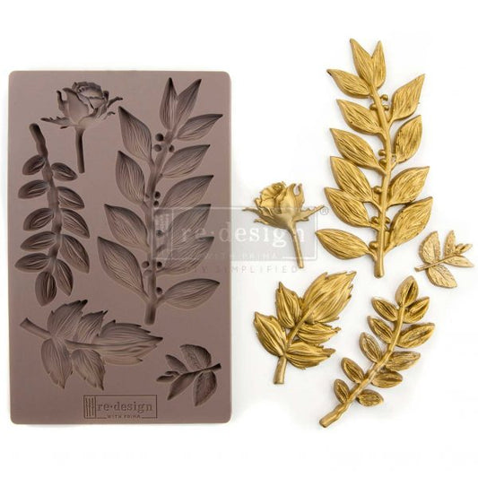 REDESIGN DÉCOR MOULDS 5″X8″ – LEAFY BLOSSOMS