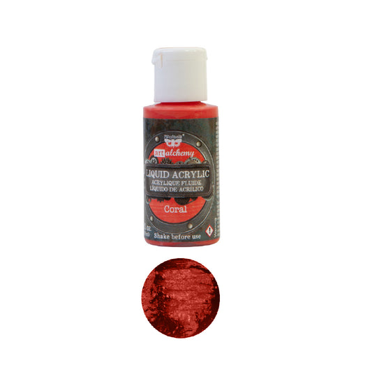 Art Alchemy – Liquid Acrylics – Coral – 1 bottle, 30ml