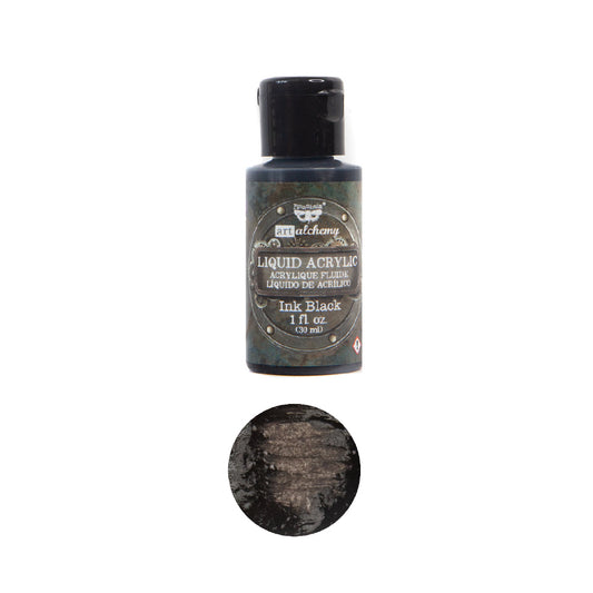 Art Alchemy-Liquid Acrylic Ink Black 1fl.oz (30ml)