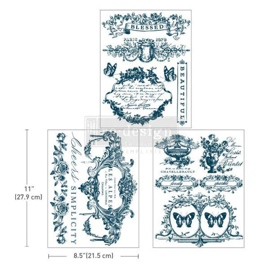 MIDDY TRANSFERS® – LOVELY LABELS – 3 SHEETS, 8.5″X11″