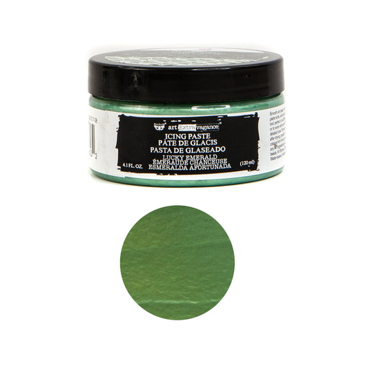 Art Extravagance Icing Paste-Lucky Emerald 4oz (120ml)