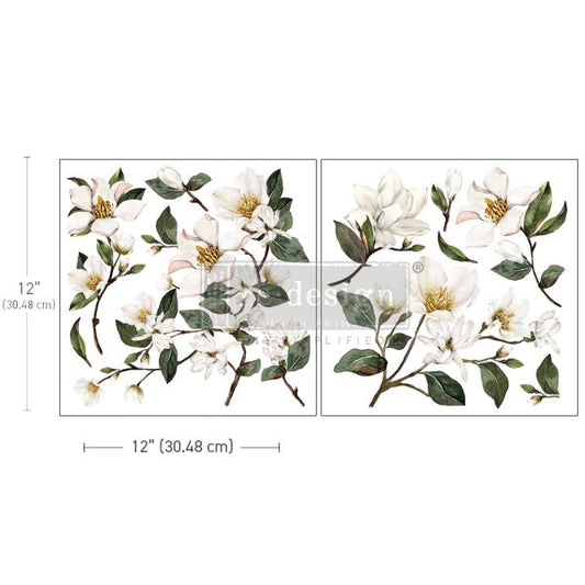 MAXI TRANSFERS® TRANSFERS – MAGNOLIA GARDEN – 2 SHEETS, 12″X12″