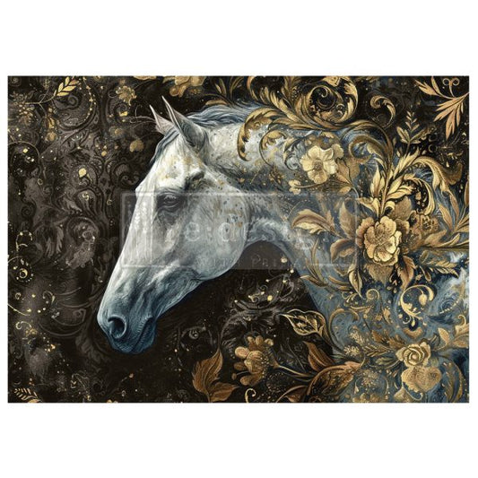 A1 DECOUPAGE FIBER – MAJESTIC GALLOP – 1 SHEET, A1 SIZE