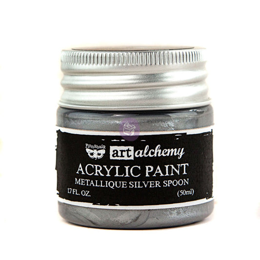 Art Alchemy-Acrylic Paint-Metallique Silver 1.7 fl.oz (50ml)