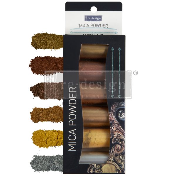 DECOR MICA POWDER SET – METALLIC – 6 COLORS X 5G EACH