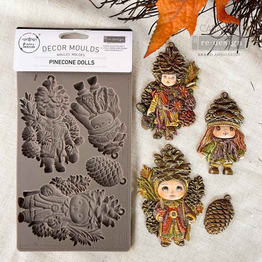 Decor Moulds® – Pinecone Dolls – 1 pc, 5″x8″x8mm