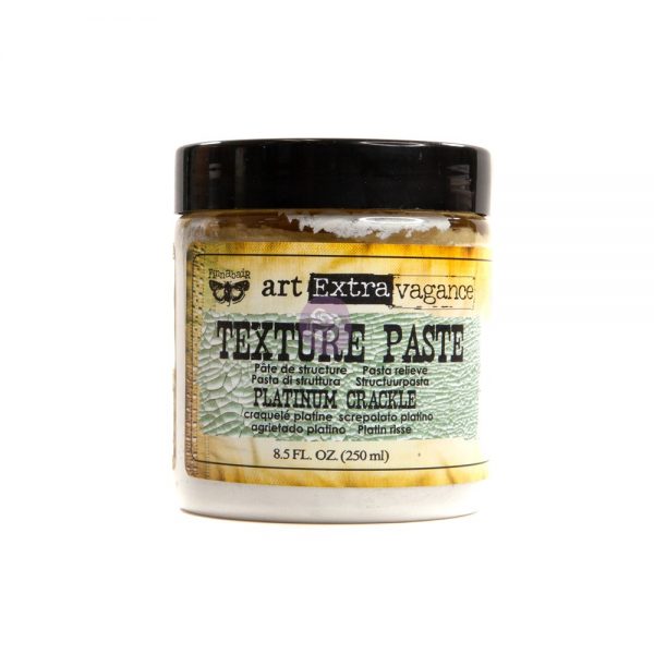 ART EXTRAVAGANCE- TEXTURE PASTE – PLATINUM CRACKLE 8.45OZ (250ML)