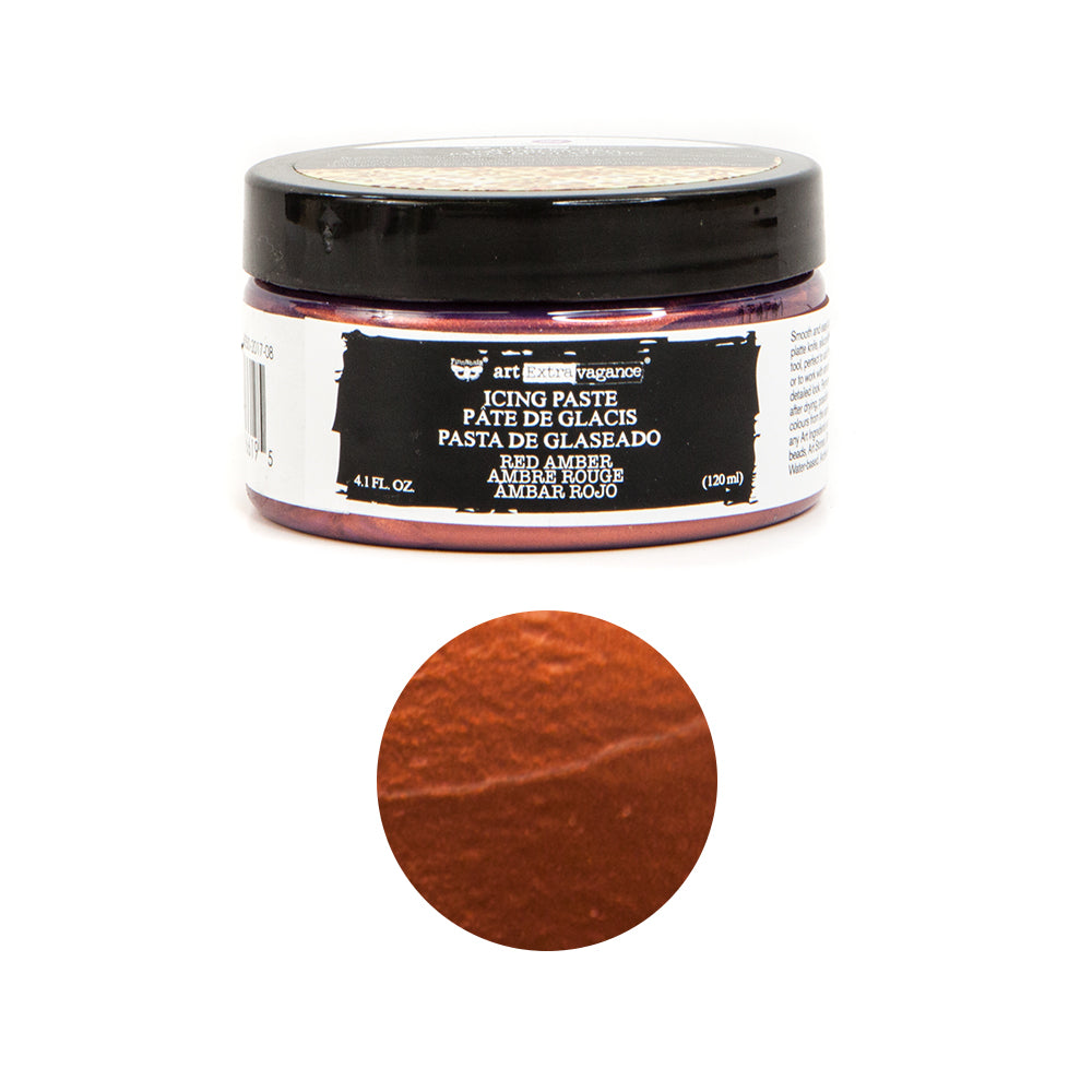 Art Extravagance Icing Paste-Red Amber 4oz (120ml)