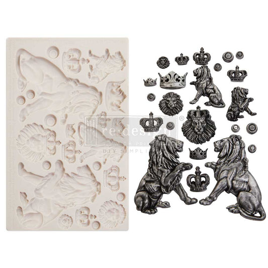 Finnabair Moulds – Regal Lions – 1 pc, 5″x8″x8mm