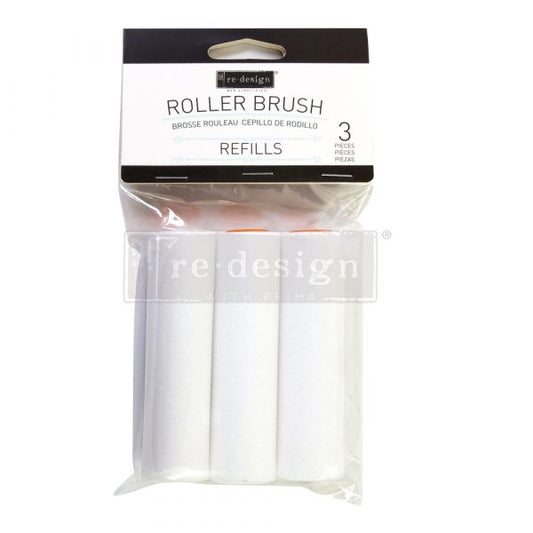 ROLLER BRUSH REFILLS – 3 PCS, 4″X1″