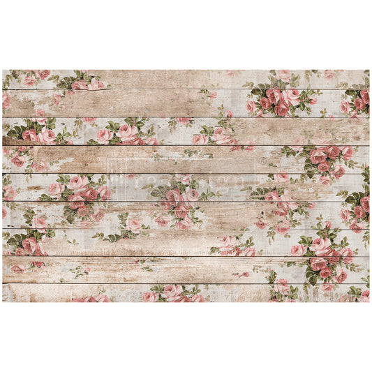 REDESIGN DECOUPAGE DECOR TISSUE PAPER – SHABBY FLORAL – 1 SHEET (19″ X 30″)