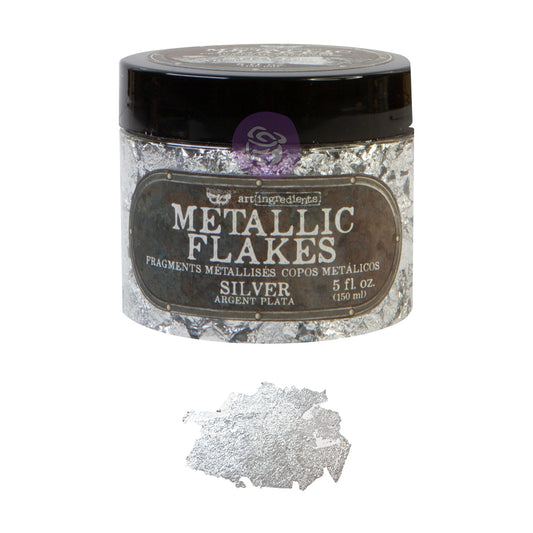 Art Ingredients – Metal Flakes – Silver – 1 jar