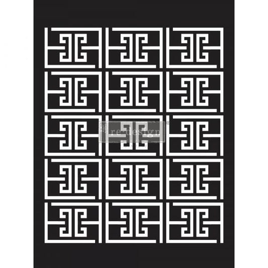 DECOR STENCILS® – SOMETHING GEOMETRIC – 1 PC, SHEET SIZE 9″X12″- LASER CUT ON 16 MIL MYLAR