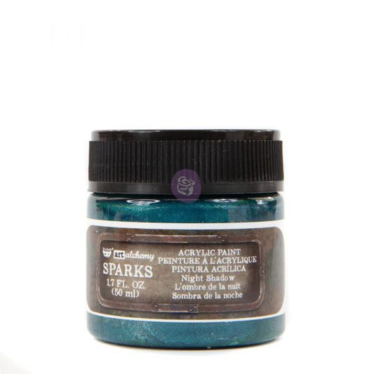 ART ALCHEMY- SPARKS ACRYLIC PAINT – NIGHT SHADOW 1.7 FL.OZ (50ML)