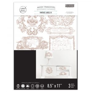 MIDDY TRANSFERS® – VINTAGE LABELS II – 3 SHEETS, 8.5″X11″