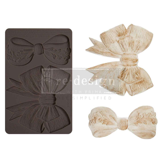 Decor Moulds® Kacha – Vintage Opulence Bow – 1 pc, 5″x8″x8mm