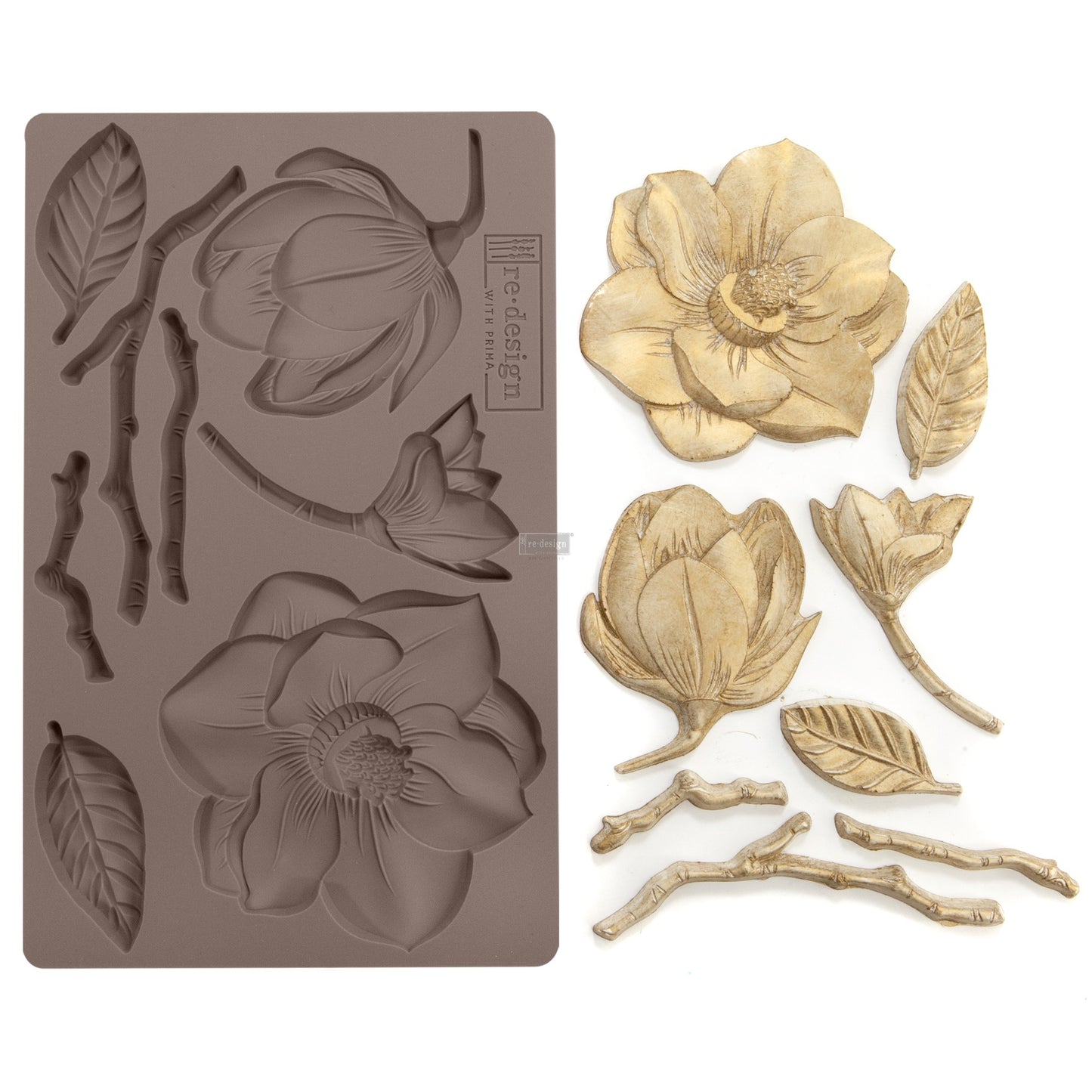 Redesign Décor Moulds®- Winter Blooms 5″X 8″ 8 Mm Thickness