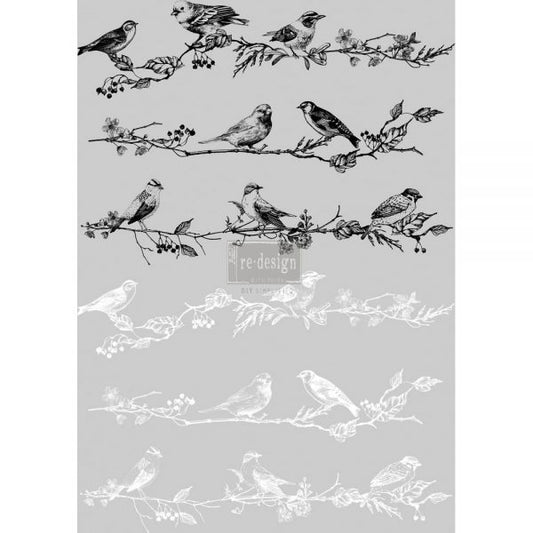 REDESIGN DÉCOR TRANSFERS®- BIRDS & BERRIES 24″X 34″