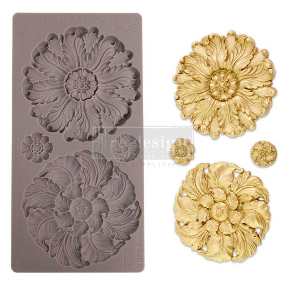 DÉCOR MOULD KACHA – ENGRAVED MEDALLIONS – 5″X10″