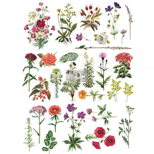 REDESIGN DÉCOR TRANSFERS® – FLORAL COLLECTION 24″X 35″