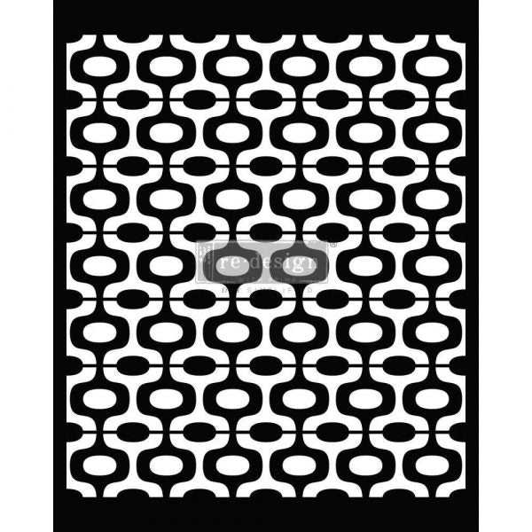 DECOR STENCILS® – MIDCENTURY VIBES – 1 PC, SHEET SIZE 20″X16″- LASER CUT ON 16 MIL MYLAR